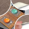 Tischset Platzsets Platzdeckchen abwaschbar Tischuntersetzer PVC hitzebeständig Uni Leinen Braun 35x50cm