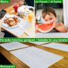 Tischset Platzsets Platzdeckchen abwaschbar Tischuntersetzer PVC hitzebeständig Uni Leinen light 35x50cm