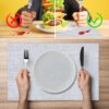 Tischset Platzsets Platzdeckchen abwaschbar Tischuntersetzer PVC hitzebeständig Uni Leinen light 35x50cm