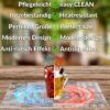 Tischset Platzsets Platzdeckchen abwaschbar Tischuntersetzer PVC hitzebeständig Patchwork Holz Liebe 30x45cm