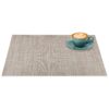 Tischset Platzsets Platzdeckchen abwaschbar Tischuntersetzer PVC hitzebeständig Falschuni Beige 30x45cm