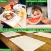 Tischset Platzsets Platzdeckchen abwaschbar Tischuntersetzer PVC hitzebeständig Glitzer Uni Beige 35x50cm