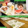 Tischset Platzsets Platzdeckchen abwaschbar Tischuntersetzer PVC hitzebeständig Botanica 30x45cm