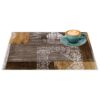 Tischset Platzsets Platzdeckchen abwaschbar Tischuntersetzer PVC hitzebeständig Holz Herz Liebe 35x50cm