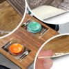 Tischset Platzsets Platzdeckchen abwaschbar Tischuntersetzer PVC hitzebeständig Holz Herz Liebe 30x45cm