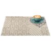 Tischset Platzsets Platzdeckchen abwaschbar Tischuntersetzer PVC hitzebeständig Beige Ornament 30x45cm