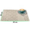 Tischset Platzsets Platzdeckchen abwaschbar Tischuntersetzer PVC hitzebeständig Beige Ornament 30x45cm