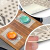 Tischset Platzsets Platzdeckchen abwaschbar Tischuntersetzer PVC hitzebeständig Beige Ornament 30x45cm