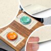 Tischset Platzsets Platzdeckchen abwaschbar Tischuntersetzer PVC hitzebeständig Glitzer Uni Beige 35x50cm
