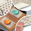 Tischset Platzsets Platzdeckchen abwaschbar Tischuntersetzer PVC hitzebeständig Beige Ornament 35x50cm