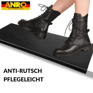 Gummi Stufenmatte mit Kantenschutz Punkte Noppen Trittschutz Treppenstufen 75x25x2,5cm