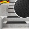 Gummi Stufenmatte Kantenschutz Punkte Schwarz Gummimatte Treppen Trittschutz