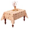 Tischdecke abwaschbar Tischtuch Tafeldecke mit Muster Blumen oder Kaffee Polyester viele Größen – 140x180cm, Kaffee