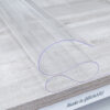 Tischschutzfolie 2mm 90cm Breite Schutzfolie durchsichtig transparent Tischfolie – 100x90cm