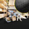 PVC Bodenbelag Meterware Dionis Vinylboden Industriebodenbelag Rollenware 1,5mm Stärke Tränenblech Schwarz / Silber / Anthrazit Breite 100cm