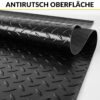 PVC Bodenbelag Meterware Dionis Vinylboden Industriebodenbelag Rollenware 1,5mm Stärke Tränenblech Schwarz / Silber / Anthrazit Breite 100cm