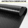 PVC Bodenbelag Meterware Dionis Vinylboden Industriebodenbelag Rollenware 1,5mm Stärke Karo Schwarz / Silber / Anthrazit Breite 100cm