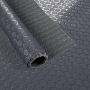 PVC Bodenbelag Meterware Dionis Vinylboden Industriebodenbelag Rollenware 1,5mm Stärke Tränenblech Schwarz / Silber / Anthrazit Breite 100cm