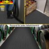 PVC Bodenbelag Meterware Vinylboden Dionis Industriebodenbelag Rollenware 1,5mm Stärke Noppen Schwarz / Silber / Anthrazit Breite 100cm