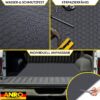 PVC Bodenbelag Meterware Vinylboden Dionis Industriebodenbelag Rollenware 1,5mm Stärke Noppen Schwarz / Silber / Anthrazit Breite 100cm – Anthrazit, 100x100cm