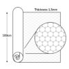 PVC Bodenbelag Meterware Vinylboden Dionis Industriebodenbelag Rollenware 1,5mm Stärke Noppen Schwarz / Silber / Anthrazit Breite 100cm – Anthrazit, 100x100cm
