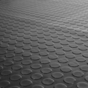 Gummimatte Meterware SBR Noppenmatte Bodenbelag Gummiläufer Schwarz 3mm Stark 120 cm Breite
