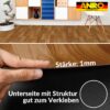PVC Bodenbelag Meterware Vinylboden Fußbodenbelag Holzoptik Hellbraun Boden Beläge 140cm Breite – 100x140cm