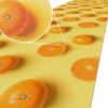 Küchenteppich Küchenläufer rutschfest Flur Läufer Teppichläufer Orangen