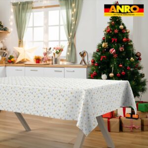 Weihnachtstischdecke Stofftischdecke Tischwäsche abwaschbar Tischtuch Baumwolle Polyester Weihnachten Sterne