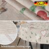 GTGANNA-34_20 Weihnachtstischdecke Stofftischdecke Tischwäsche abwaschbar Tischtuch Baumwolle Polyester Weihnachten Berge – Rund 120cm, Schnittkante