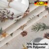 Weihnachtstischdecke Stofftischdecke Tischwäsche abwaschbar Tischtuch Baumwolle Polyester Weihnachten Stern