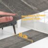 Küchenläufer Teppich Läufer Küchenteppich rutschfest abwaschbar Holzbrett
