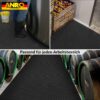 PVC Bodenbelag Boden Noppenbelag Noppen Vinylboden Schwarz 1mm Meterware 100cm Breite