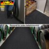 PVC Bodenbelag Vinylboden Meterware Riffelblech Tränenblechoptik Schwarz 1mm 140cm Breite Antirutschmatte