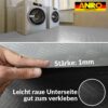 PVC Boden Bodenbelag Vinylboden Riffelblech Tränenblechoptik Silber 1mm Meterware 140cm Breite