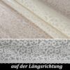 Abwaschbare Tischdecke Lace Vinyl Häkelspitze Optik Spitzentischdecken Blumen Beige – 100x138cm