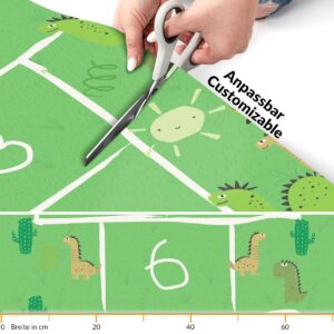 Spielmatte Teppich Läufer Flur Hüpfspiel Hüpfkästchen Spielteppich abwaschbar Hinkepott 75x161cm