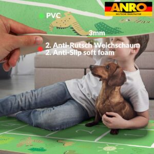 Spielmatte Teppich Läufer Flur Hüpfspiel Hüpfkästchen Spielteppich abwaschbar Briefhopse 75x194cm