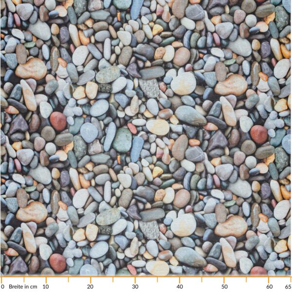 Teppichläufer Küchenläufer rutschfest abwischbar Teppich Steine Kieselstrand Mehrfarbig 65cm Breit – 100x65cm