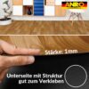 PVC Bodenbelag Meterware Vinylboden Fußbodenbelag Holzoptik Hellbraun Boden Beläge 140cm Breite – 100x140cm