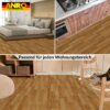 PVC Bodenbelag Meterware Vinylboden Fußbodenbelag Holzoptik Hellbraun Boden Beläge 140cm Breite – 100x140cm