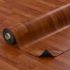 PVC Bodenbelag Vinylboden Meterware Fußbodenbelag Holzoptik Dunkelbraun Boden Beläge 140cm Breite