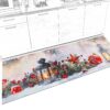 Küchenläufer waschbar Küchenteppich rutschfest Sprinty Weihnachten 52cm Breite – 200x52cm
