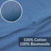 Bettbezug Bettdeckenbezug 100% Baumwolle Bettwäsche Bettdecke Blau