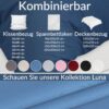 Bettbezug Bettdeckenbezug 100% Baumwolle Bettwäsche Bettdecke Blau