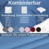 Bettbezug Bettdeckenbezug 100% Baumwolle Bettwäsche Bettdecke Blau