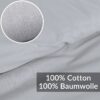 Bettbezug Bettdeckenbezug 100% Baumwolle Bettwäsche Bettdecke Hellgrau