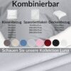 Bettbezug Bettdeckenbezug 100% Baumwolle Bettwäsche Bettdecke Hellgrau