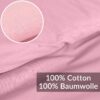 Bettbezug Bettdeckenbezug 100% Baumwolle Bettwäsche Bettdecke Rosa