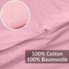 Bettbezug Bettdeckenbezug 100% Baumwolle Bettwäsche Bettdecke Rosa